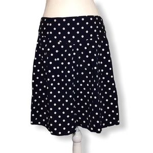 Dark Navy Blue White Polka Dot Culottes Shorts Iz